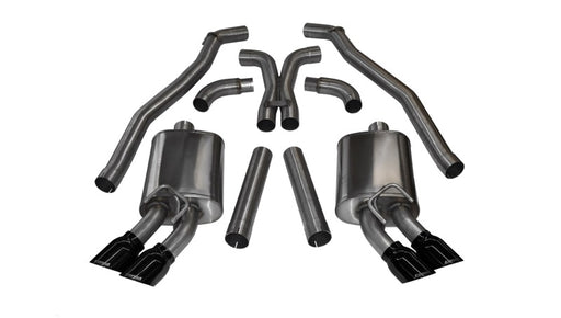 Corsa 2012-2015 Chevrolet Camaro Coupe ZL1 6.2L V8 Black Sport Cat-Back + XO Exhaust CORSA Performance Catback