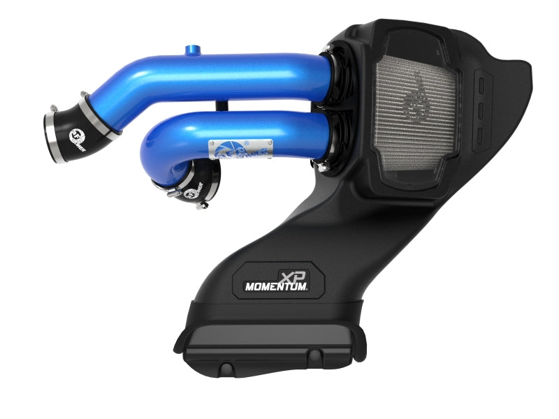 aFe 21-22 Ford F-150 Raptor V6-3.5L(tt) Momentum XP Cold Air Intake System Blue w/ Pro Dry S Filter AFE POWER Cold Air Intakes