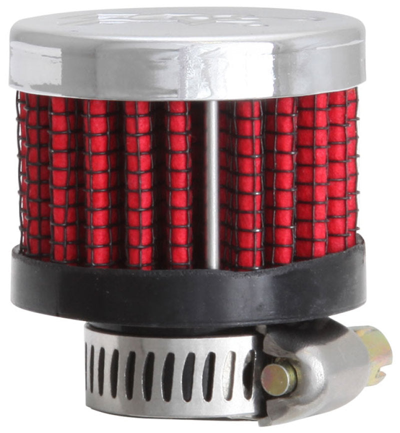 K&N Rubber Base Crankcase Vent Filter - 0.55in Flange ID 1.375in OD 1.125in Height K&N Engineering Air Filters - Universal Fit