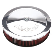 Edelbrock Air Cleaner Pro-Flo Series Round 14 In Diameter Cloth Element 3/8In Dropped Base Chrome Edelbrock Air Filters - Universal Fit