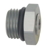 DeatschWerks 6AN ORB Male Plug Fitting with 1/8in NPT Gauge Port - Anodized DW Titanium DeatschWerks Fittings