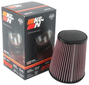 K&N Universal Clamp-On Air Filter 3-1/2in 10 Degree Flange 5-3/4in B 4-1/2in x 3-1/4in T 7in H K&N Engineering Air Filters - Universal Fit