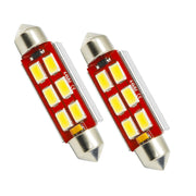 Oracle 44MM 6 LED 3-Chip Festoon Bulbs (Pair) - Cool White ORACLE Lighting Bulbs