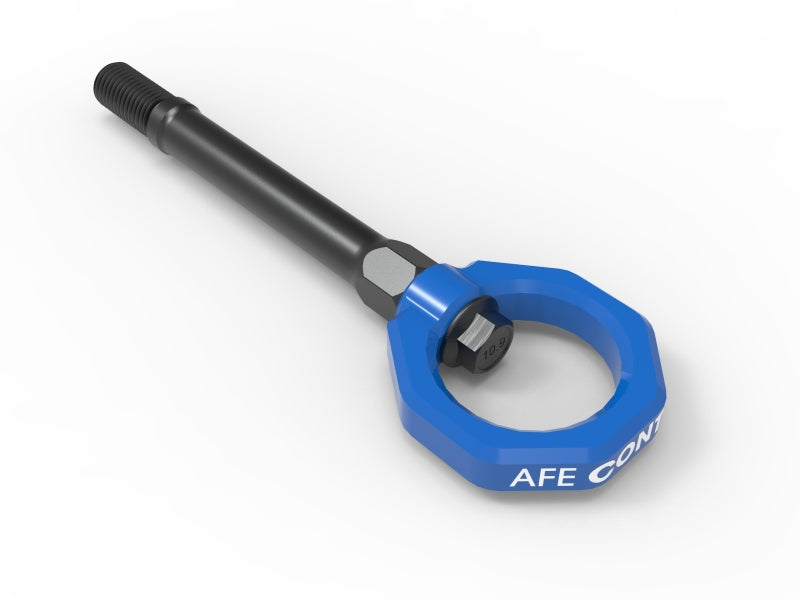 aFe CONTROL Front Tow Hook Chevrolet Corvette (C8) 20-25 V8-6.2L- Blue