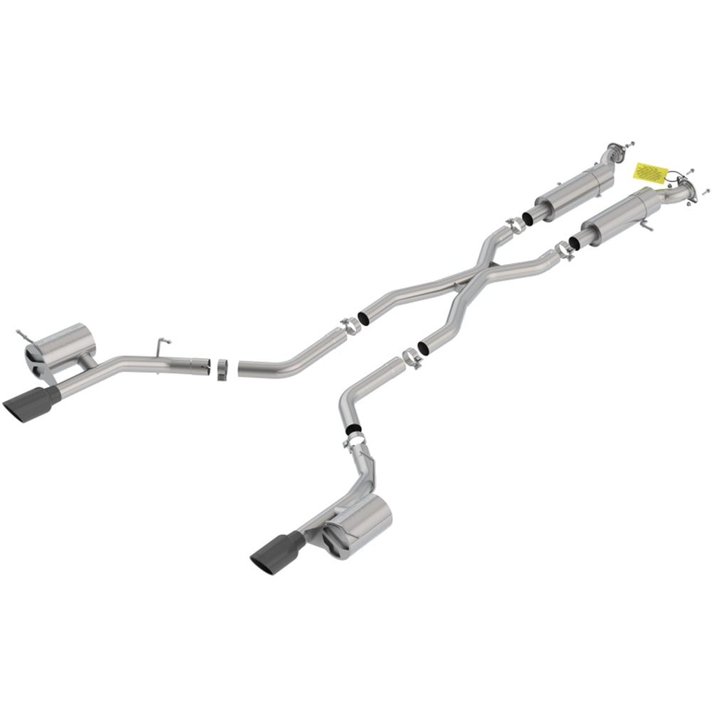 Borla 18-20 Dodge Durango SRT 6.2L V8 2.75in S-Type SS Catback Exhaust w/ BLK Chrome Tips 140791BC