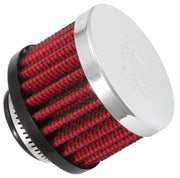K&N 3/4 inch ID 2 inch OD 1.5 inch H Clamp On Crankcase Vent Filter K&N Engineering Air Filters - Universal Fit