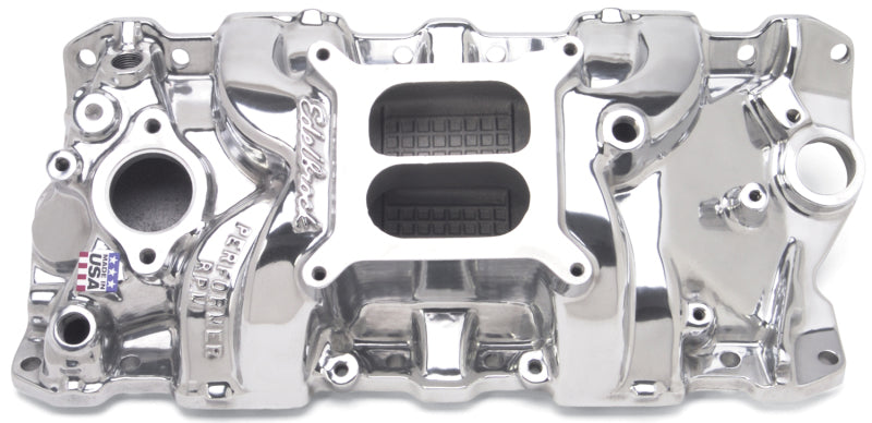 Edelbrock Perf RPM Manifold Polished Edelbrock Intake Manifolds