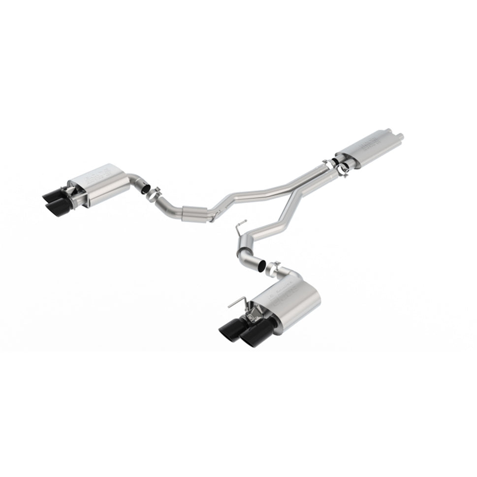 Borla 18-20 Ford Mustang GT 5.0L AT/MT ECE Approved Cat-Back Exhaust w/ Active Valve 1014046BC