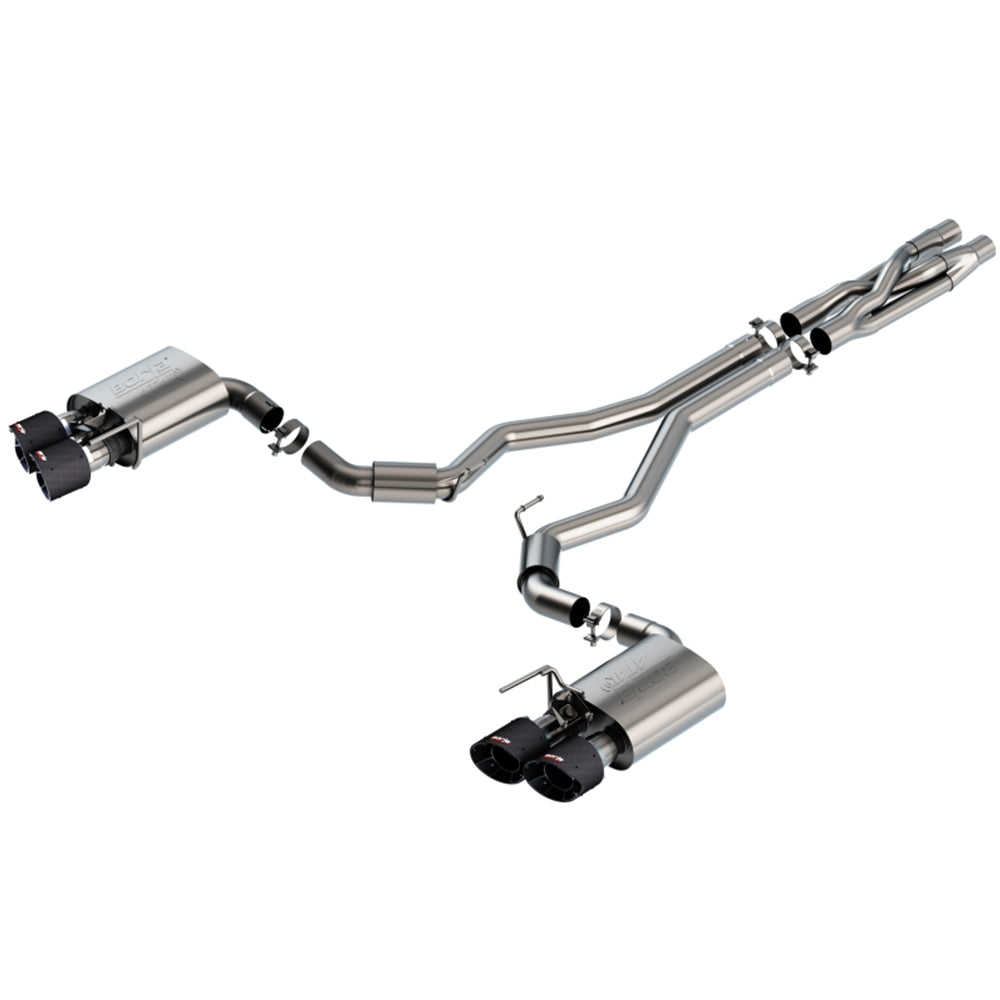 Borla 2020 Ford GT500 5.2L AT 3in ATAK CatBack Exhaust w/ Carbon Fiber Tips 140837CF