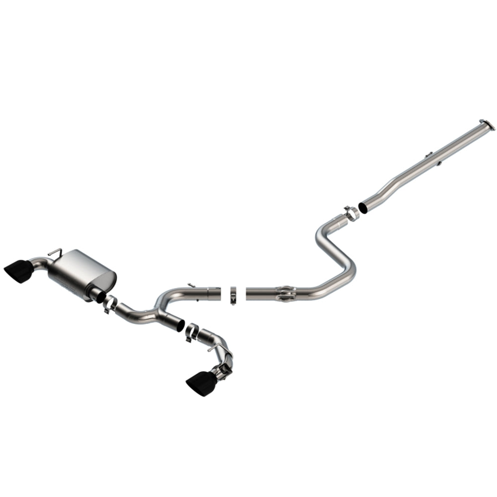 Borla 19-20 Hyundai Veloster N 2.0L I4 MT FWD 2DR 3in ATAK CatBack Exhaust w/ Black Chrome Tips 140832BC