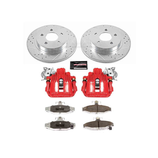 Power Stop 93-97 Chevrolet Camaro Rear Z26 Street Warrior Brake Kit w/Calipers PowerStop Brake Kits - Performance D&S