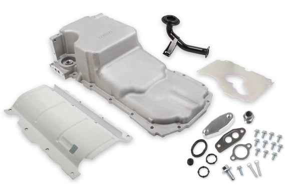 Holley GM Gen V LT Swap Oil Pan - Oil Return Not Machined 302-21 HOLLEY Autoparts