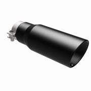 MagnaFlow Tip Stainless Black Coated Single Wall Round Single Outlet 5in Dia 3.5in Inlet 14.5in L Magnaflow Catalytic Converter Universal