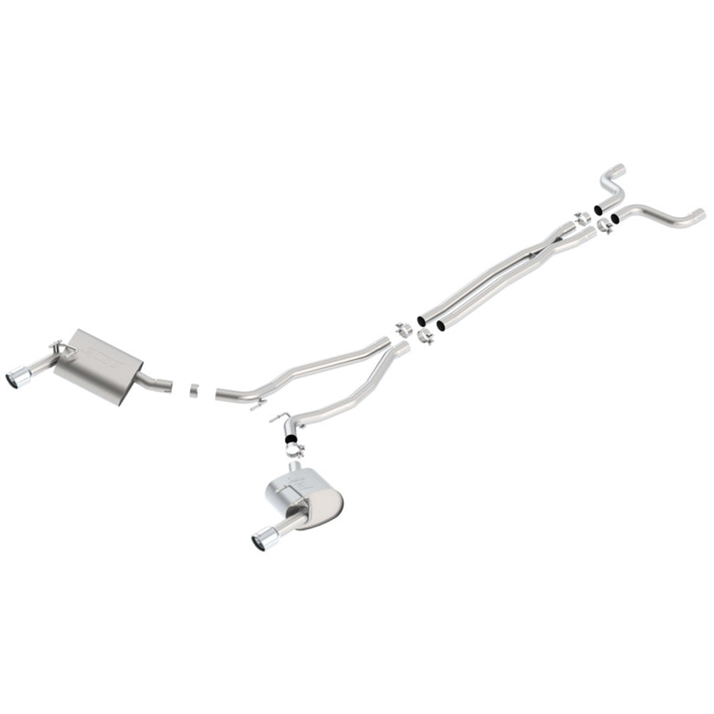 Borla 14-15 Camaro 3.6L V6 Single Split Rear Exit Touring Catback Exhaust 140526