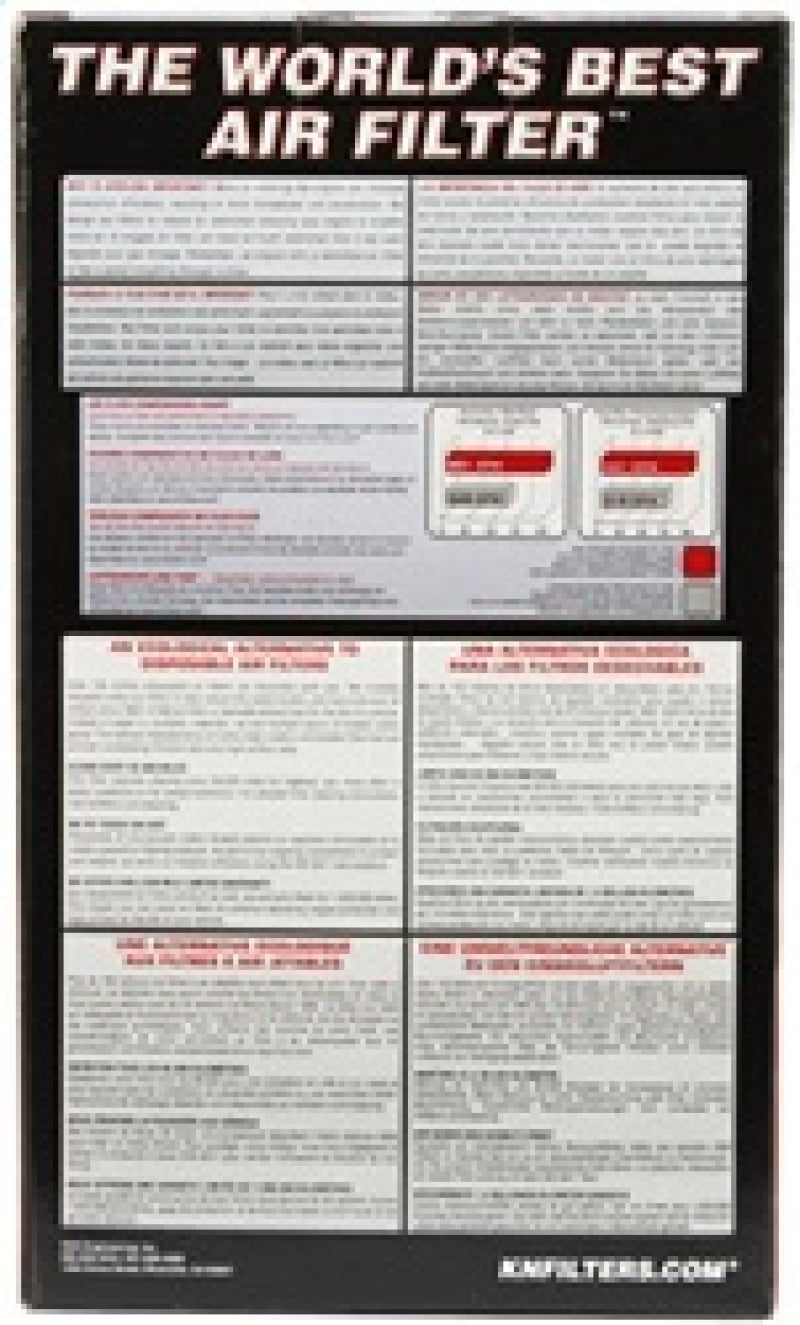 K&N Universal Clamp-On Air Filter 4-1/2in FLG / 5-7/8in B / 4-1/2in T / 8-3/8in H K&N Engineering Air Filters - Universal Fit