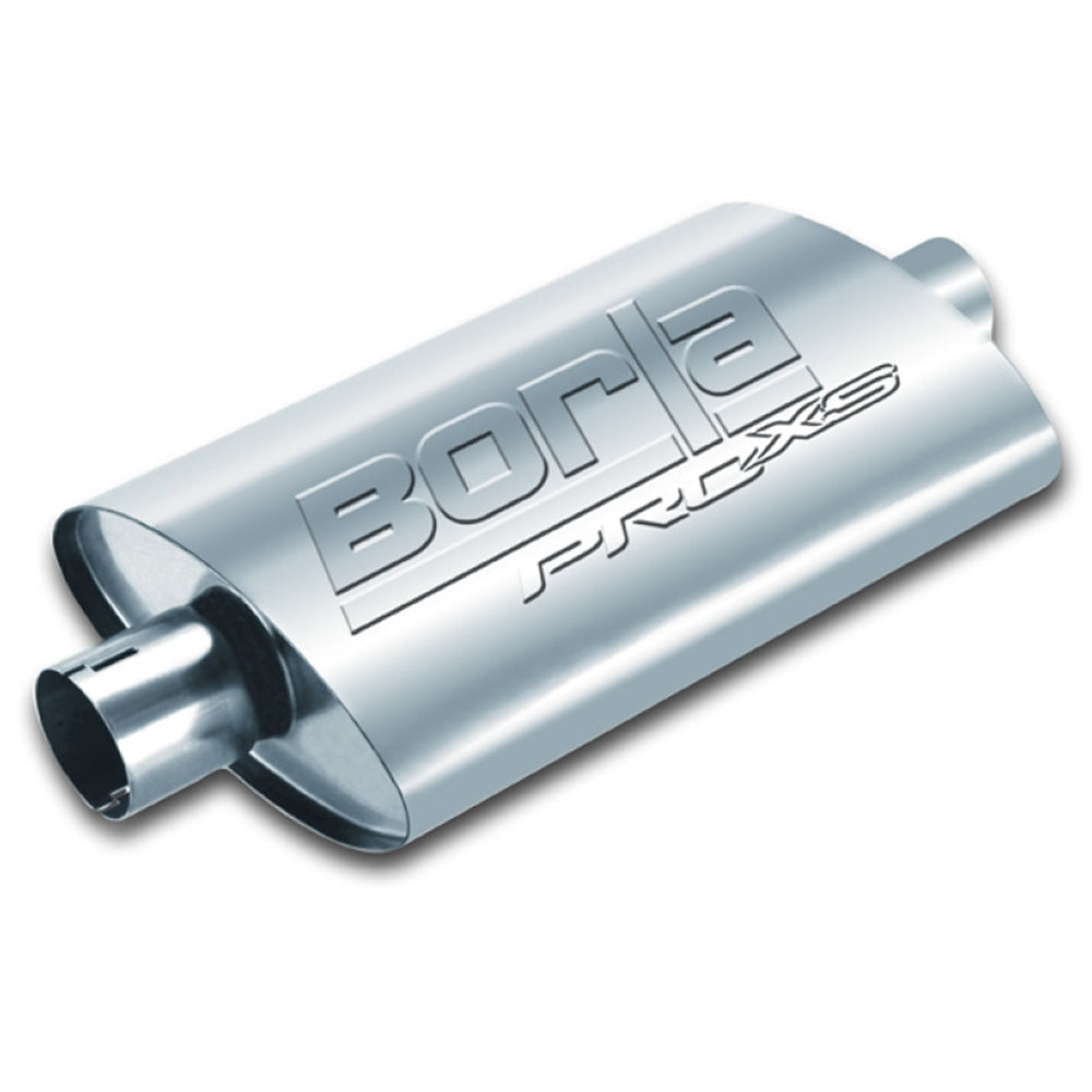 Borla Universal Pro-XS Oval 2.5in Inlet/Outlet Center/Center Notched Muffler 400496