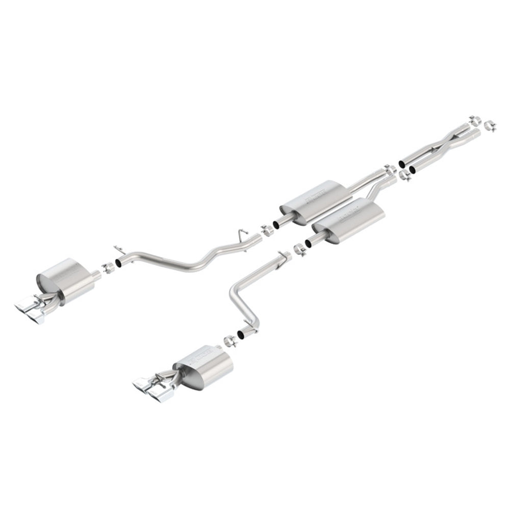 Borla 11-14 Dodge Challenger 3.6L AT/MT RWD 2Dr Single Split Rear Exit Rectangle Tip Catback Exhaust 140482