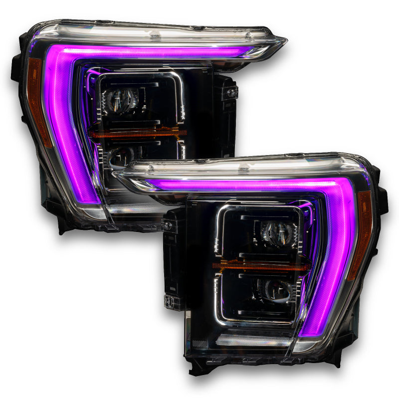 Oracle 21-22 Ford F-150 ColorSHIFT RGB+W Headlight DRL Upgrade Kit w/ BC1 Controller ORACLE Lighting Headlights