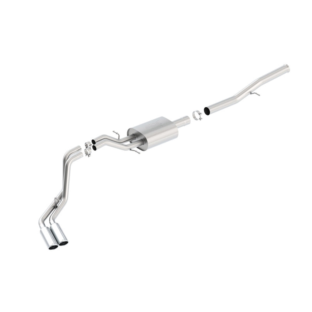 Borla 14 Silv/Sierra 1500 EC Std/CC Short 143.5in WB ATAK Dual Rolled Side Exit Cat-Back Exhaust 140577