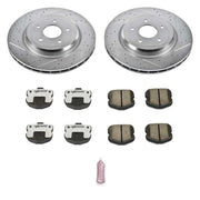 Power Stop 06-13 Chevrolet Corvette Rear Z26 Street Warrior Brake Kit PowerStop Brake Kits - Performance D&S