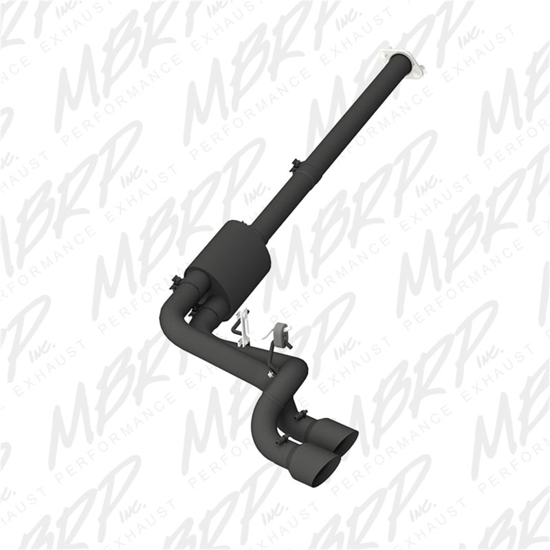 MBRP 09-14 Ford F150 Pre-Axle 4.5in OD Tips Dual Outlet 3in Black Coated Cat Back Exhaust MBRP Catback