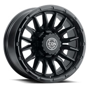 ICON Alloys Cajon 20x9 / 8x180 / 12mm / 5.5in BS Double Black Wheel ICON Wheels - Cast