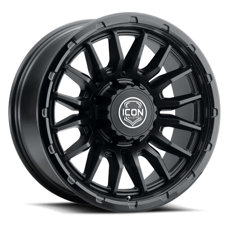 ICON Alloys Cajon 20x9 / 8x180 / 12mm / 5.5in BS Double Black Wheel ICON Wheels - Cast