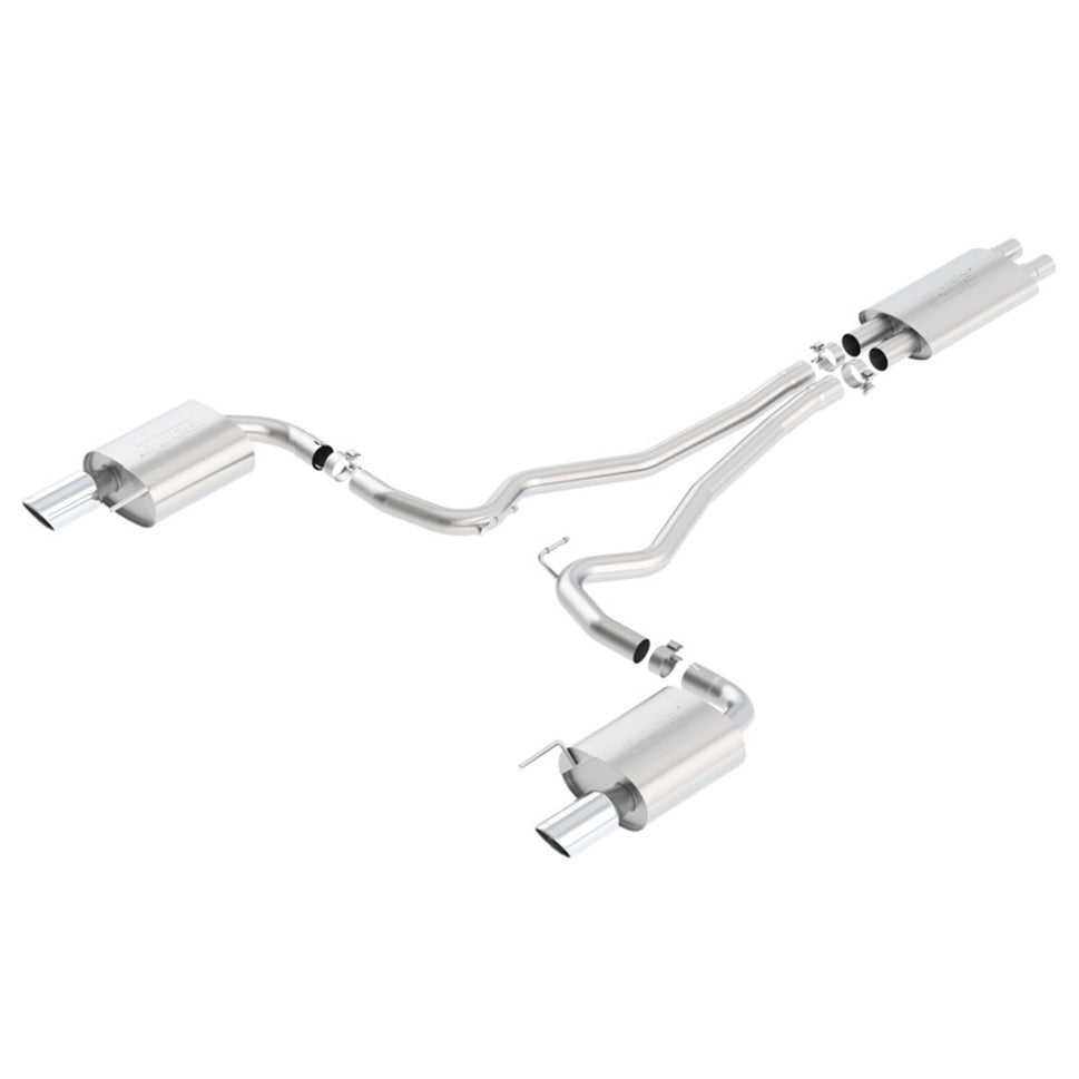 Borla Touring Cat-Back 15 Ford Mustang GT 5.0L V8 MT/AT 2.5in pipe 4in tip 140589