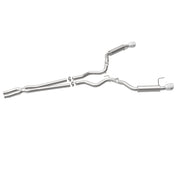 MagnaFlow Cat Back, SS, 2.5in, Competition, Dual Split Polished 4.5in Tips 2015 Ford Mustang V6 3.7L Magnaflow Catback