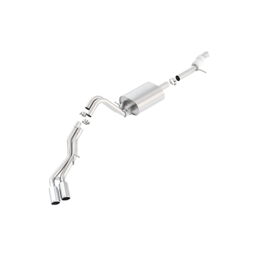 Borla Touring Cat Back 15-16 Chevy Tahoe 5.3L V8 2.75in, 2.25in Dual Same Side Exit 4in Tips 140557