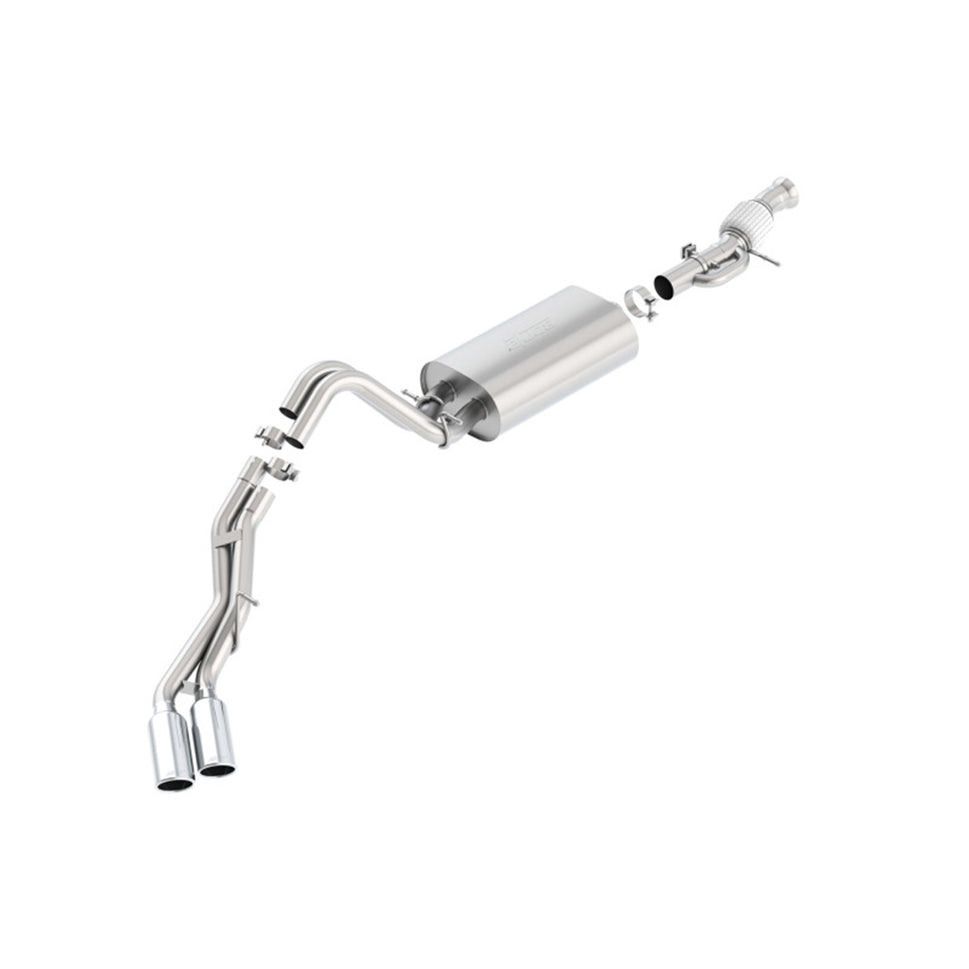 Borla Touring Cat Back 15-16 GMC Denali 6.2L V8 2.75in, 2.25in Dual Same Side Exit 4in Tips Exhaust 140559