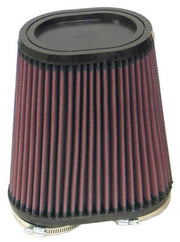 K&N Universal Rubber Filter Dual Flange Oval Tprd 3.75in Base O/S W x 3.438in Top O/S W x 6.75in H K&N Engineering Air Filters - Universal Fit