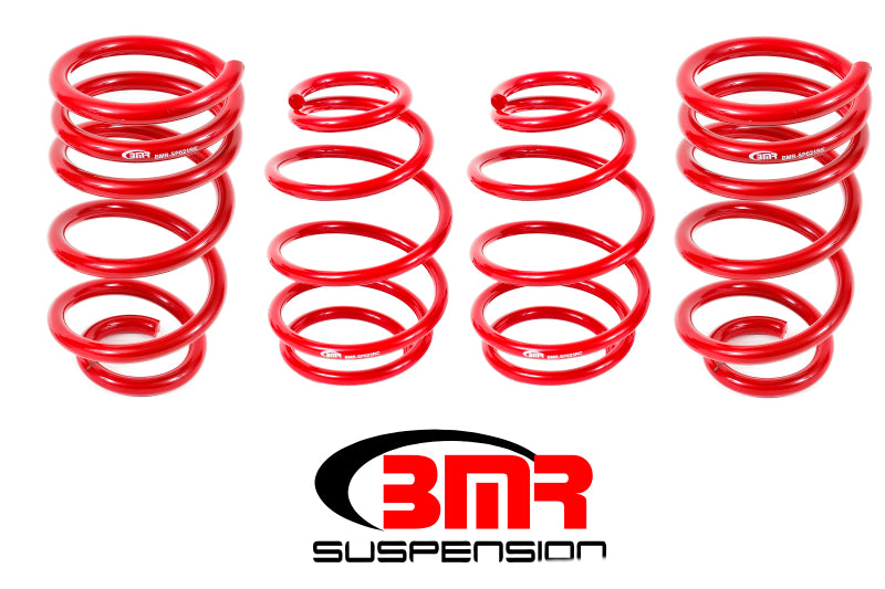 BMR 10-15 5th Gen Camaro V8 Lowering Spring Kit (Set Of 4 Front) - Red BMR Suspension Lowering Springs