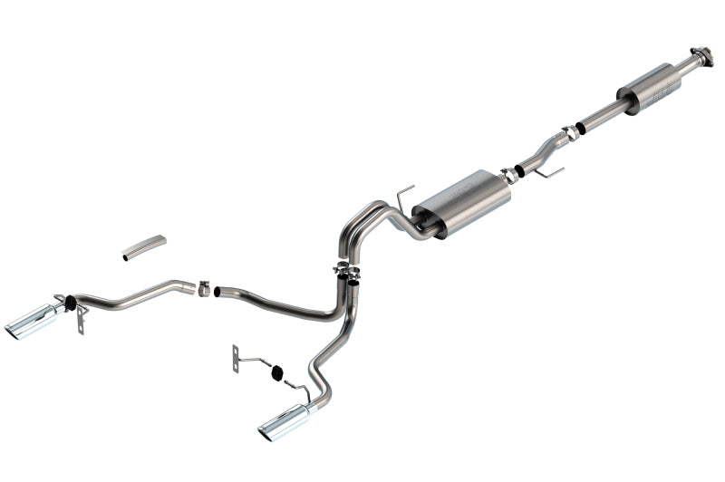 Borla F-150 2021 2.7L/3.5L 4dr CC SB EC STB Lari/King R/Plinum/LTD 3/2.25 SRE CB Touring CHR Tips Borla Catback