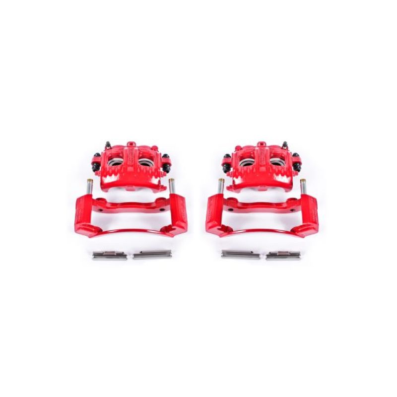 Power Stop 97-02 Ford Expedition Front Red Calipers w/Brackets - Pair PowerStop Brake Calipers - Perf