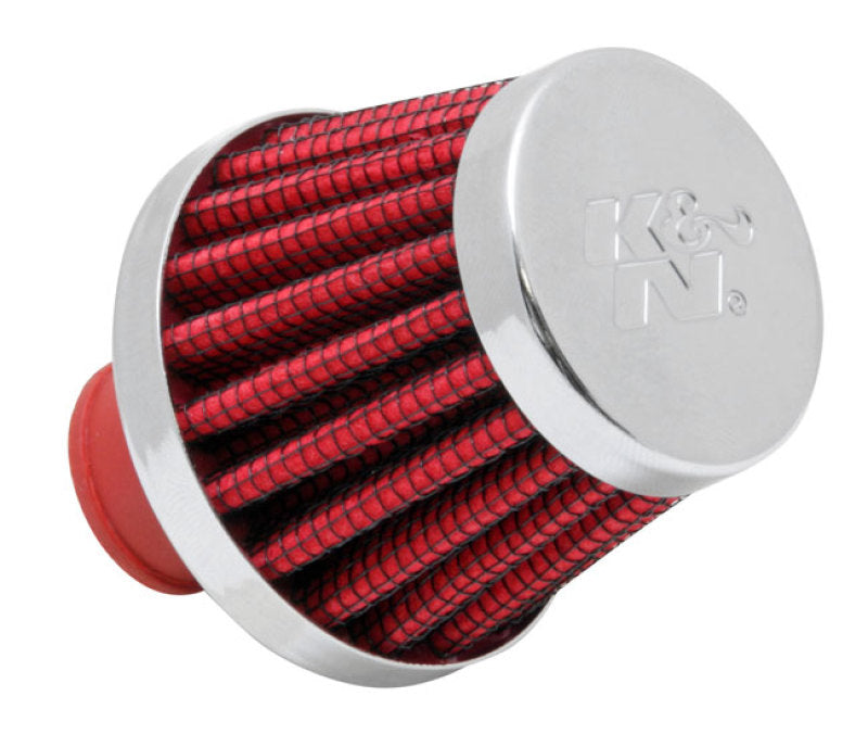 K&N 2in Base OD x .375in Flange ID x 1.75in H Rubber Base Crankcase Vent Filter K&N Engineering Air Filters - Universal Fit