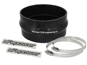 aFe Magnum FORCE CAI Univ. Silicone Coupling Kit (6in. ID / 3in. L) Straight Coupler w/Hump - Black AFE POWER Air Intake Components