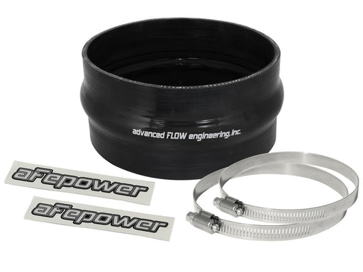 aFe Magnum FORCE CAI Univ. Silicone Coupling Kit (6in. ID / 3in. L) Straight Coupler w/Hump - Black AFE POWER Air Intake Components