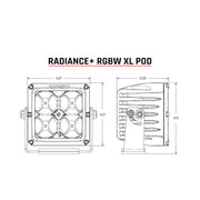 Rigid Industries Radiance+ Pod XL RGBW - Pair Rigid Industries Light Bars & Cubes