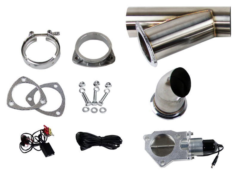 Granatelli 2.25in Stainless Steel Electronic Exhaust Cutout Granatelli Motor Sports Exhaust Cutouts