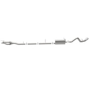 MagnaFlow Sys C/B 11-15 Ford Super Duty F250 6.2L EC CC, SS 3.5in Single Rear Pass Side Ext 5in Tip Magnaflow Catback