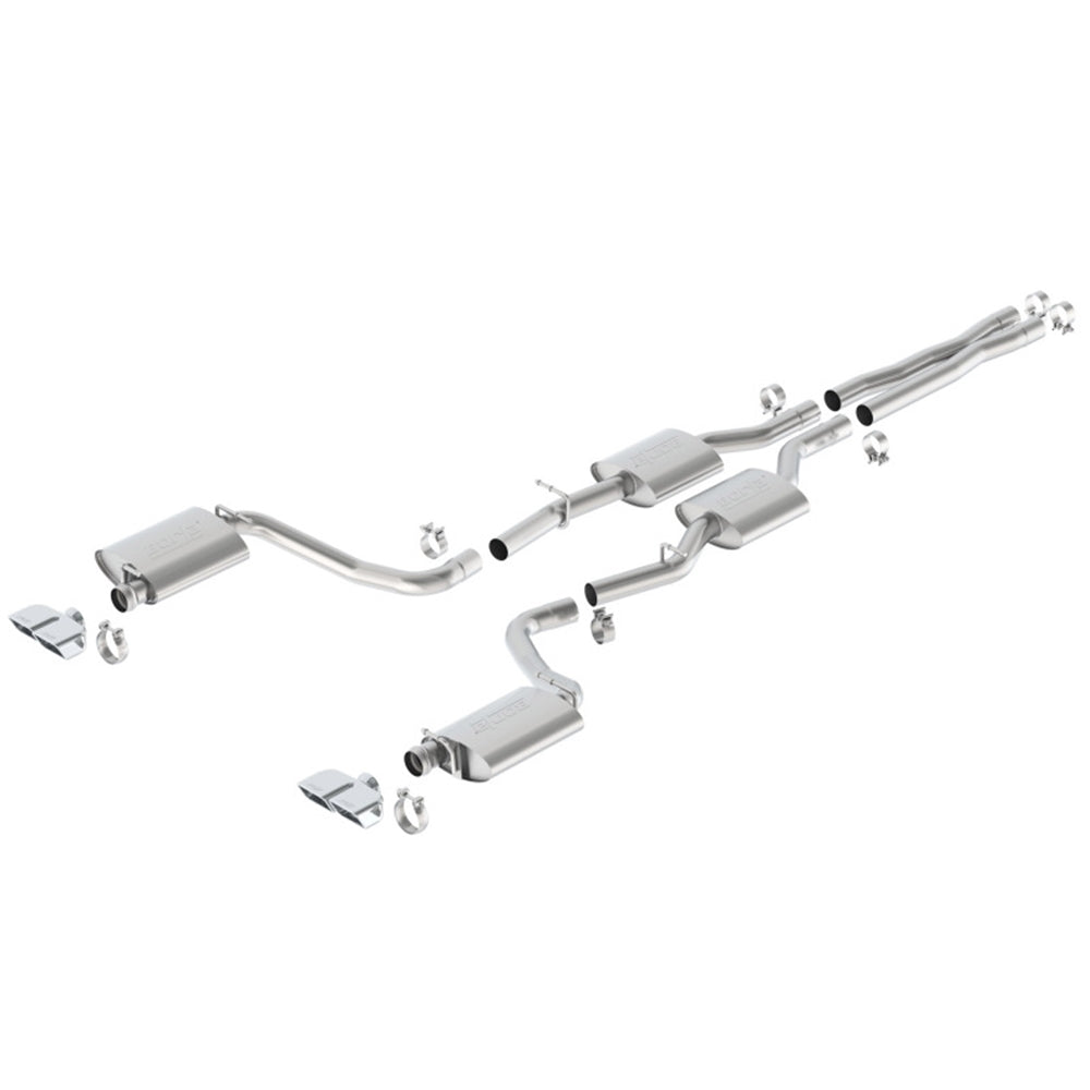 Borla 15-16 Dodge Challenger R/T 5.7L Dual Rectangle Angle Cut Dual Split Rear Exit S-Type Exhaust 140627