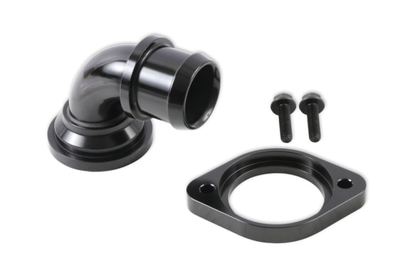 Holley Water Neck - Swivel 90 Degree Angle - Black 97-341 HOLLEY Autoparts