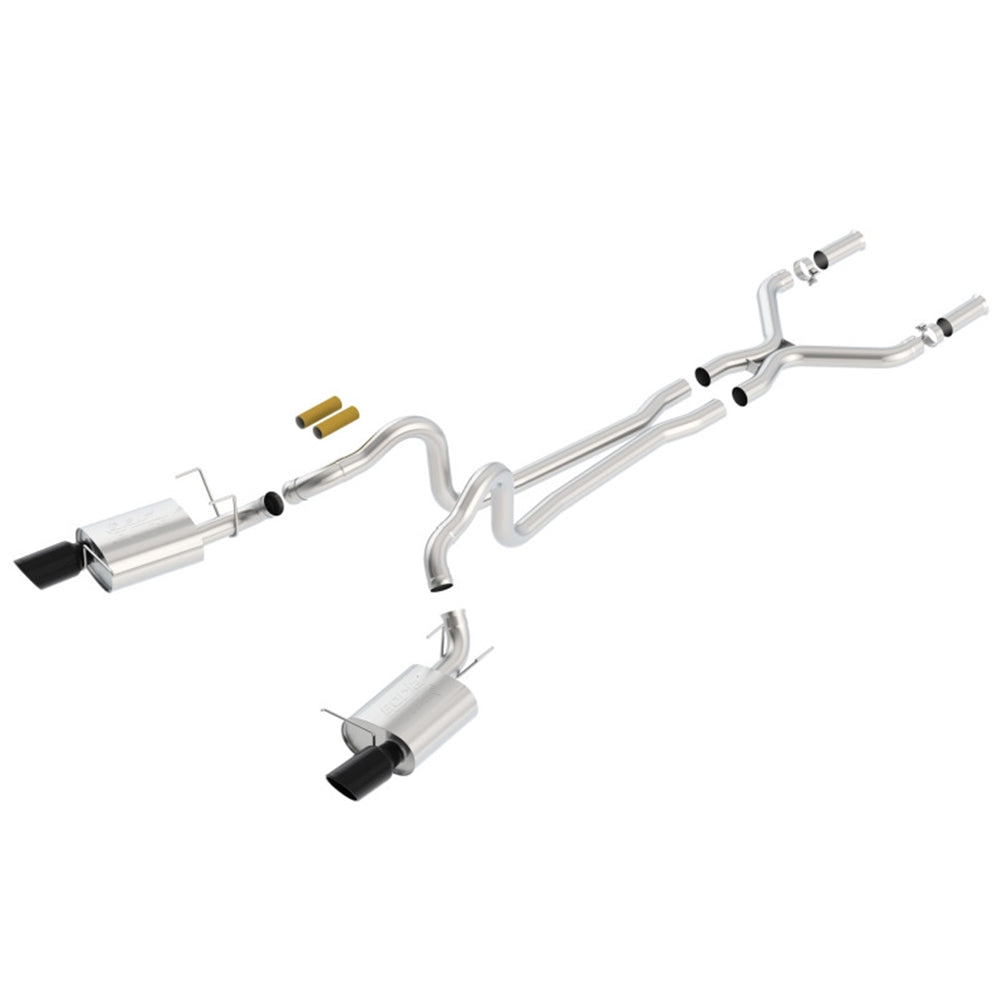 Borla 2011-2012 Mustang GT 5.0L Black Chrome 4.5in Rd Tip ATAK Catback Exhaust 140372BC