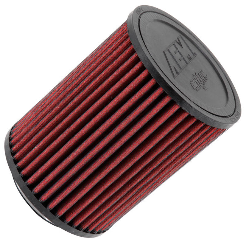 AEM Air Filter, 3inFLG/ 5inOD/ 6-1/2inH Dry Flow AEM Induction Air Filters - Universal Fit