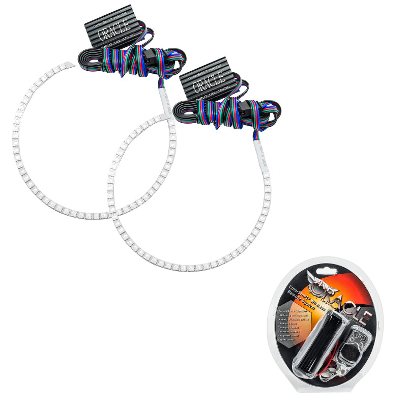 Oracle Ford Mustang GT/V6 10-12 Halo Kit - ColorSHIFT ORACLE Lighting Headlights