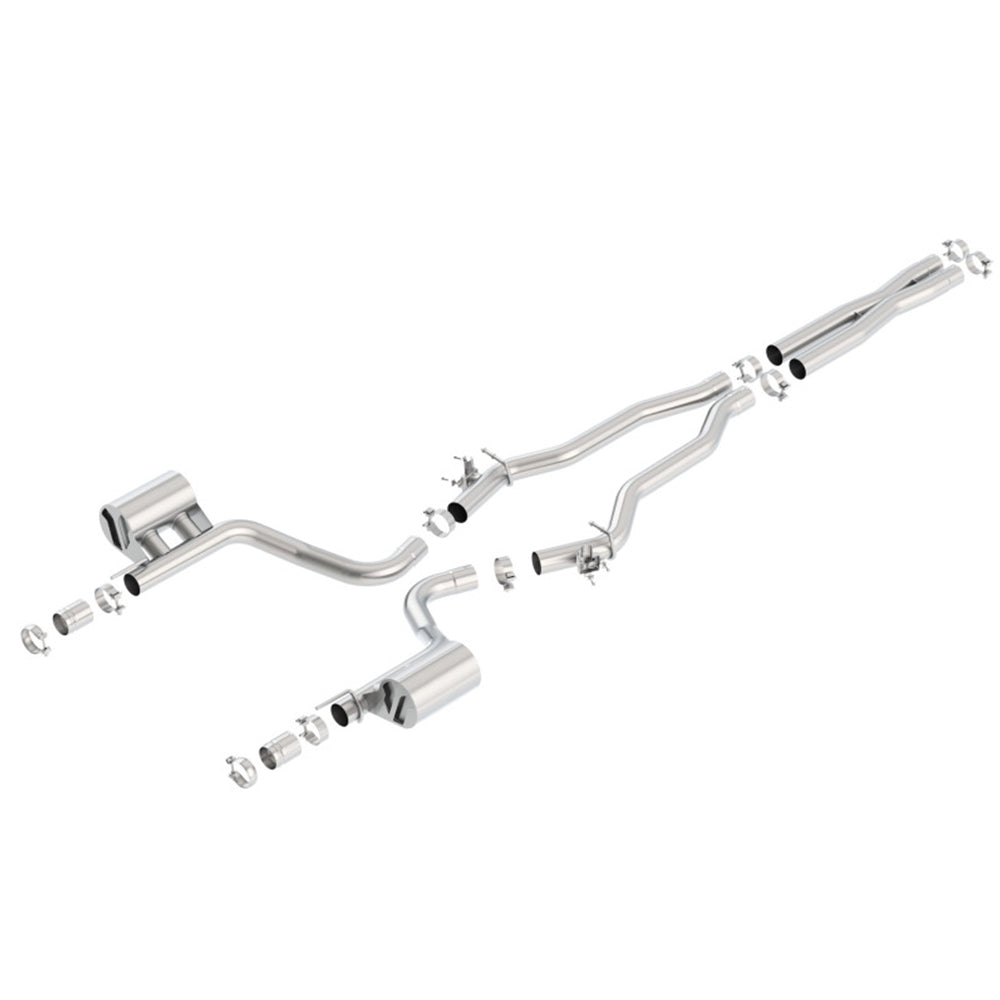 Borla 15-16 Dodge Charger Hellcat 6.2L V8 ATAK Catback Exhaust w/ Valves No Tips Factory Valance 140669