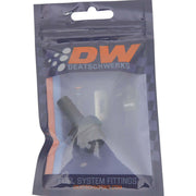 DeatschWerks 8AN ORB Male to 3/8in Male Triple Barb Fitting (Incl O-Ring) - Anodized Matte Black DeatschWerks Fittings
