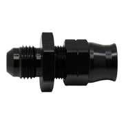 DeatschWerks 6AN Male Flare to 3/8in Hardline Compression Adapter - Anodized Matte Black DeatschWerks Fuel Components Misc