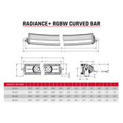 Rigid Industries Radiance+ Curved 40in. RGBW Light Bar Rigid Industries Light Bars & Cubes